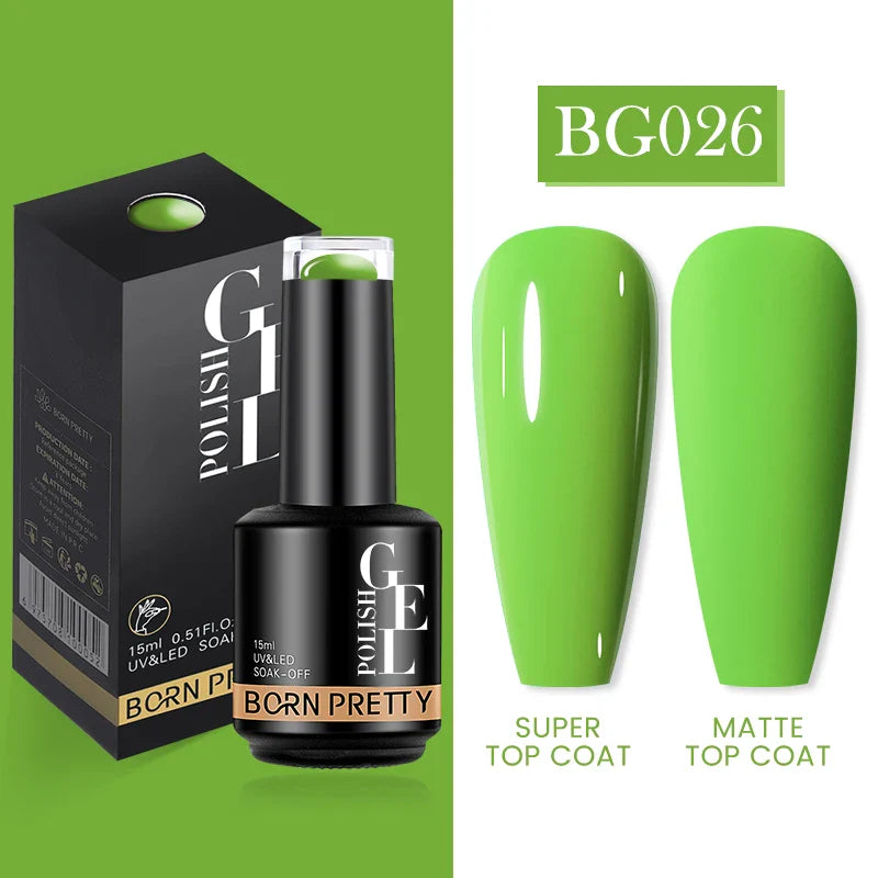 15ml Soak Off UV LED Gel Nail Polish Hybrid Varnish Nail Art Manicure 114 Colors Semi-Permanent Base Top Coat - 24 Timmar Deals