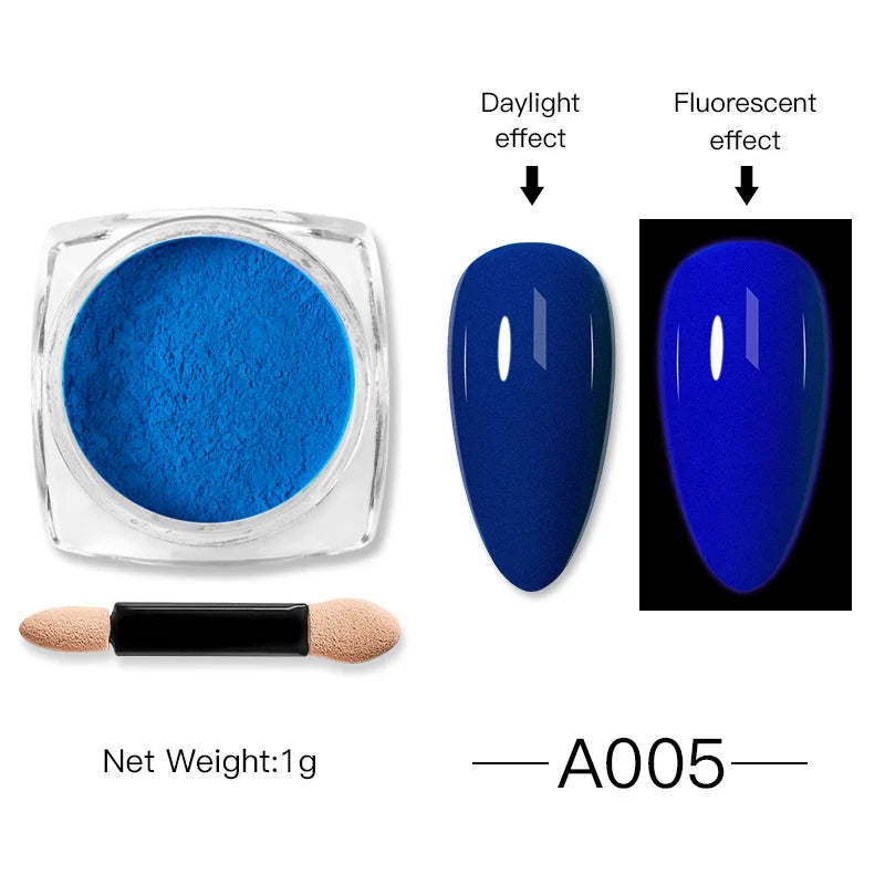 Holografisk Nail Glitter Pulver Laser Pigment Nail Art Dust Mirror Chrome - 24 Timmar Deals