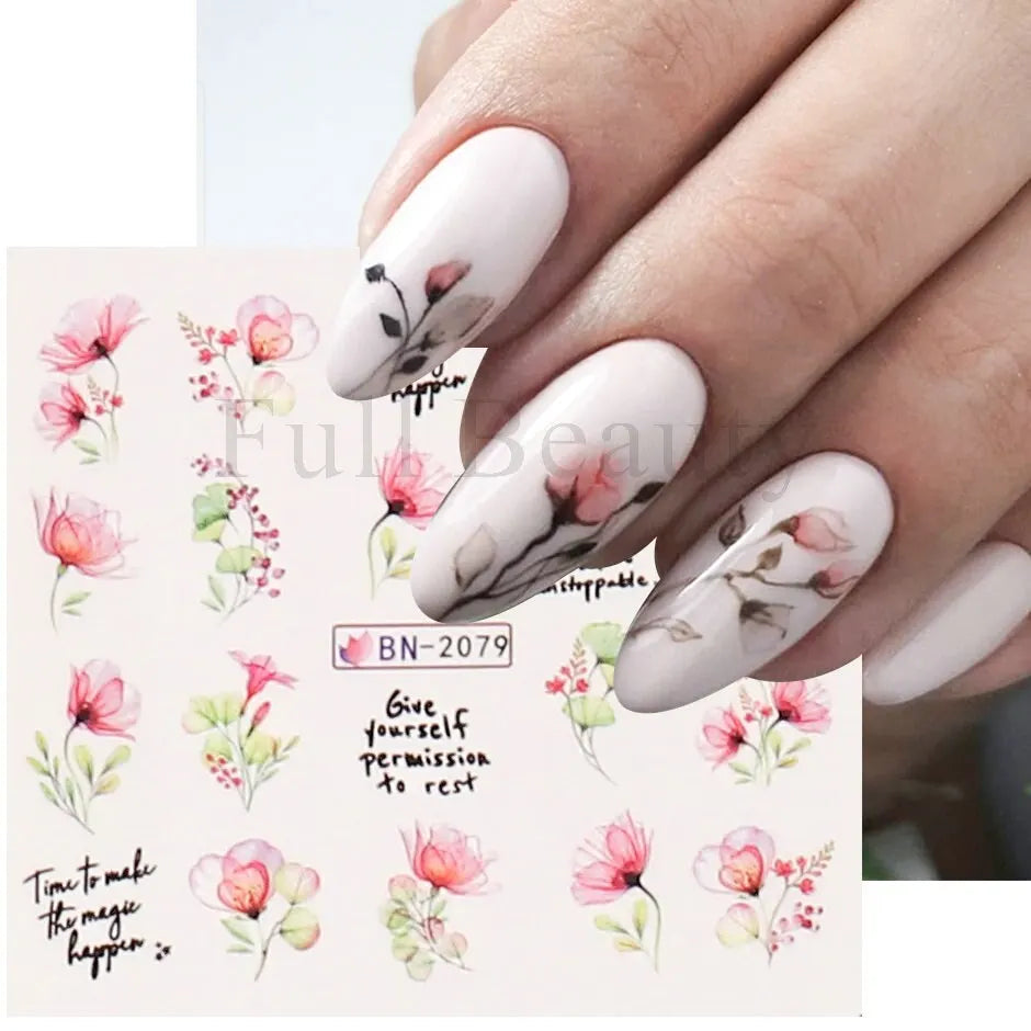 1st Spring 3D Nageldekal och vattendekal - 24 Timmar Deals