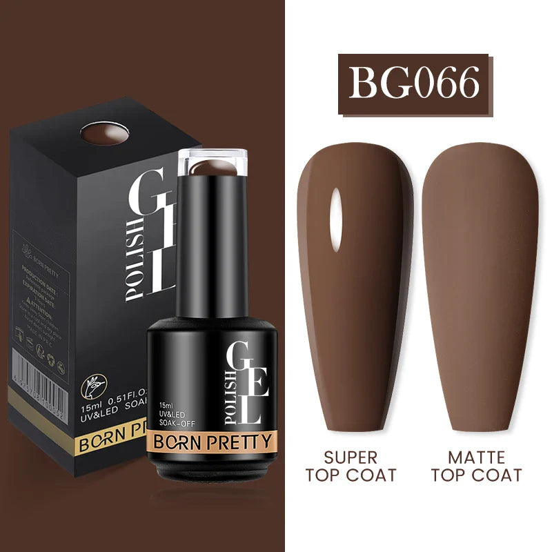 15ml Soak Off UV LED Gel Nail Polish Hybrid Varnish Nail Art Manicure 114 Colors Semi-Permanent Base Top Coat - 24 Timmar Deals