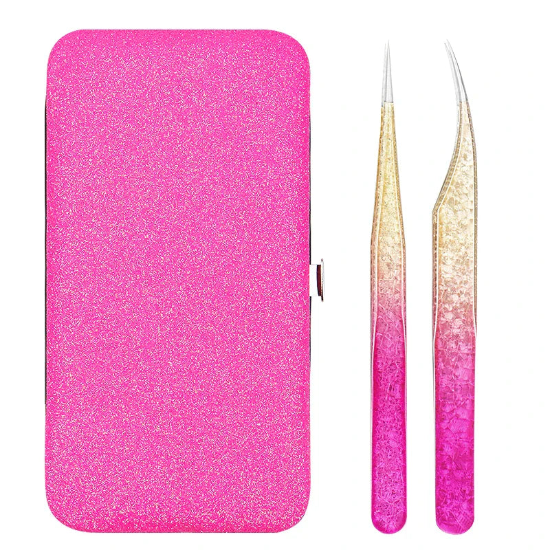 Ögonfranspincettpaketset Ice Flower Antistatisk ympning False 3D Fransförlängning - 24 Timmar Deals