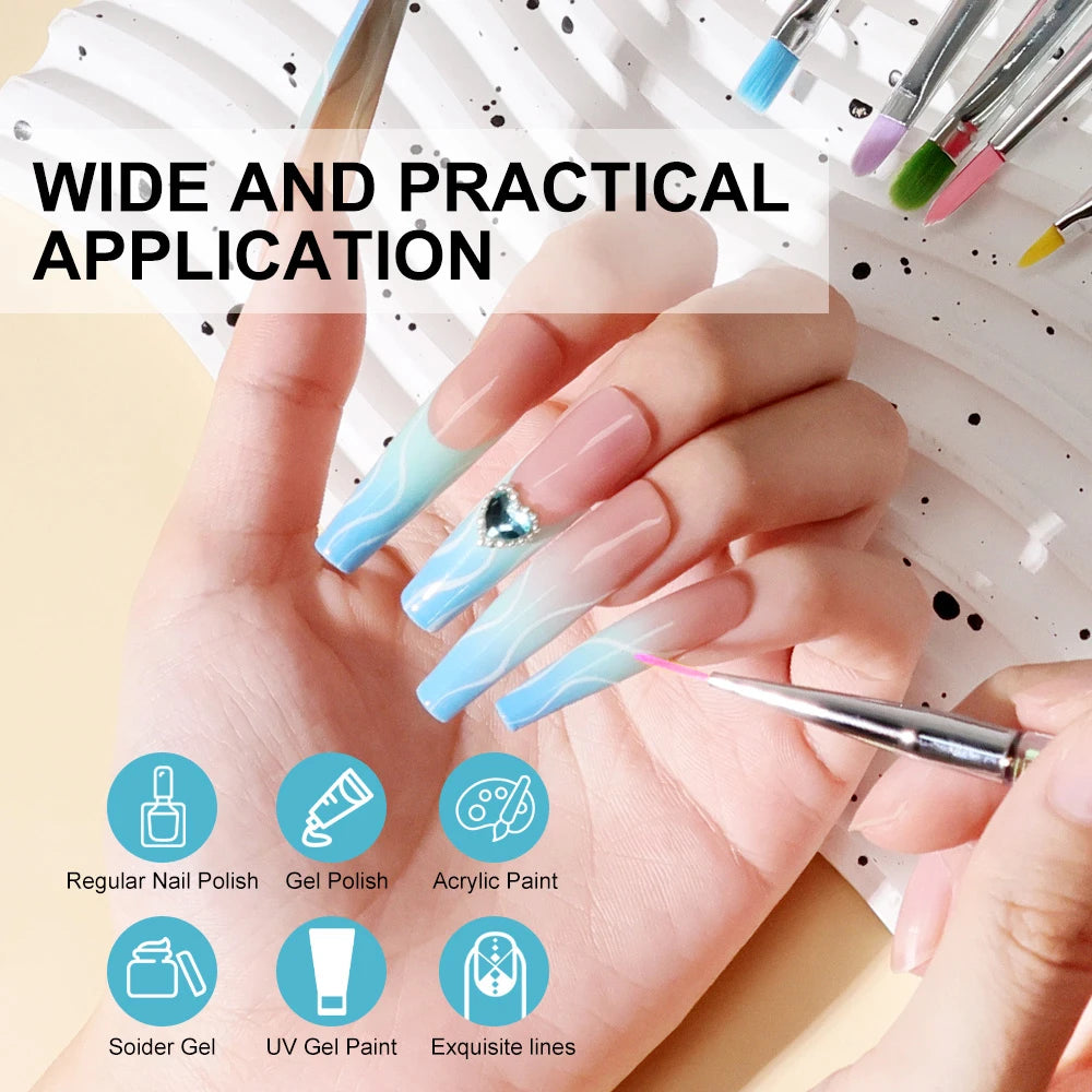 5PCS UV Gel Nail Brush - 24 Timmar Deals