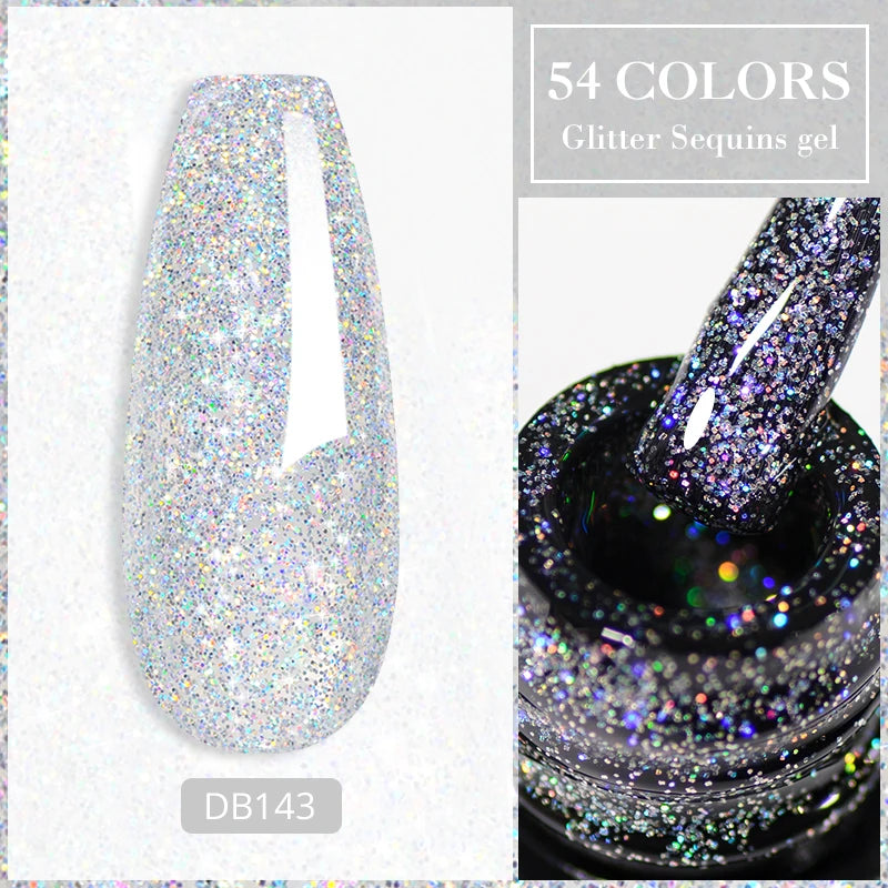 Metalic, Pastell, Glitter Gellack 6ml, 63 olika färger - 24 Timmar Deals