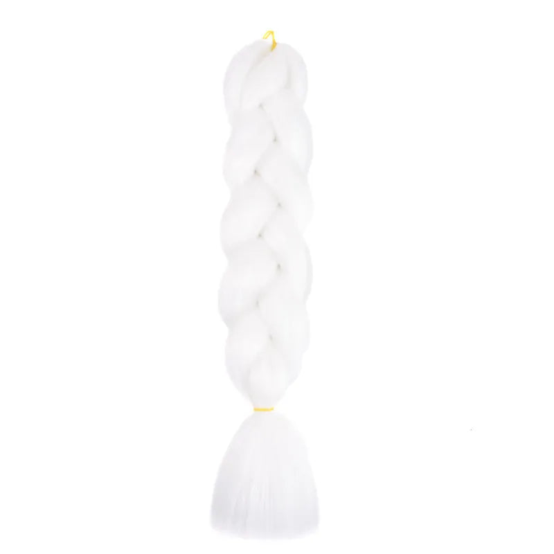 Syntetisk 1st 24 tum 100g Flätning Hårbox Flätor Färgglad Twist Flätning Hårförlängningar Syntetisk Virkad Flätning - 24 Timmar Deals
