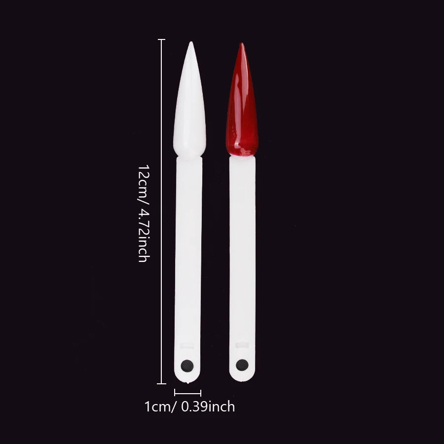 Sharp Fan Shaped Nail Art, False Tips, Polish Gel Color, Practice Display 50st - 24 Timmar Deals