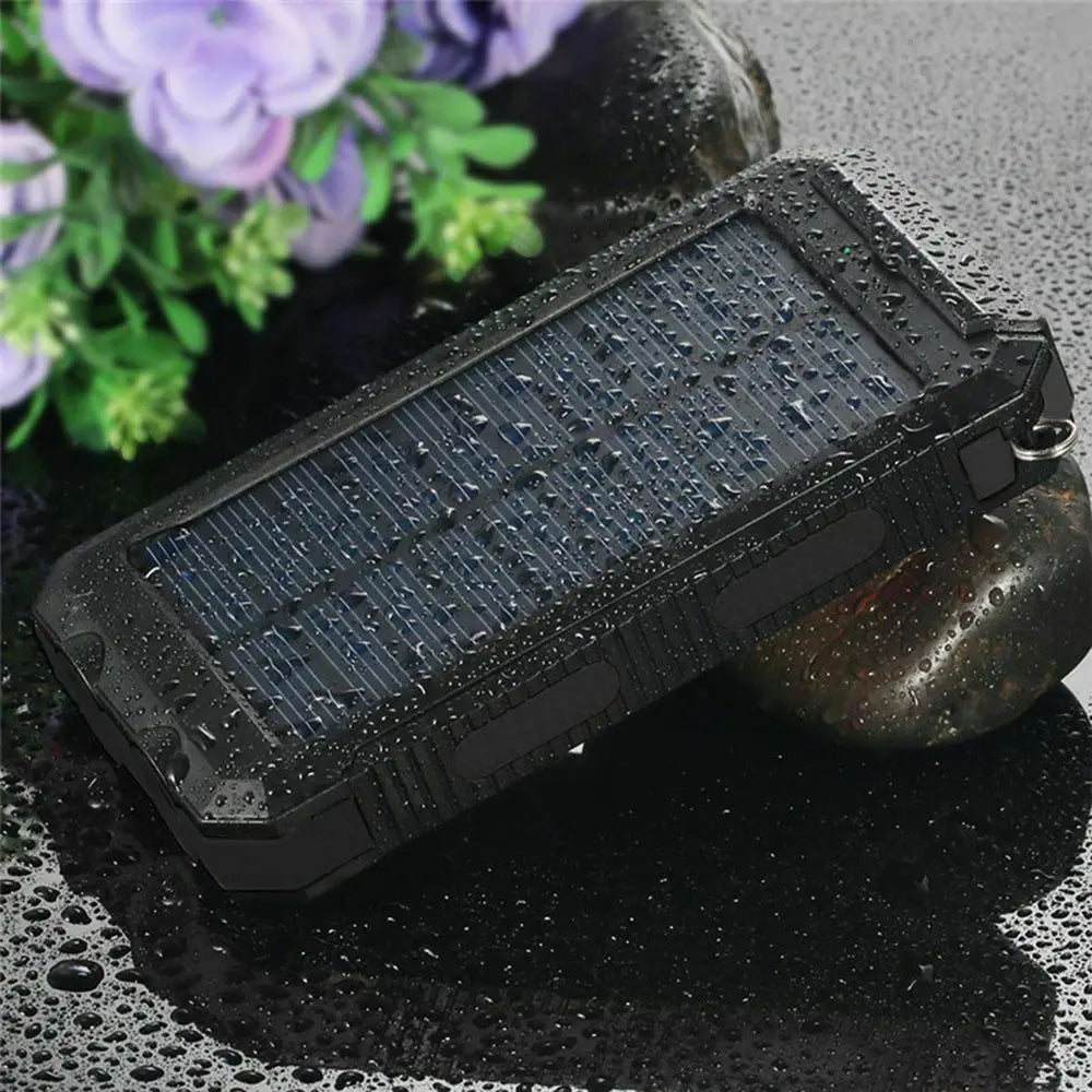 80000mAh Solar Power Bank Waterproof Battery External Portable Outdoor Dual USB Charger PowerBank LED For IPhone Xiaomi Samsung - 24 Timmar Deals