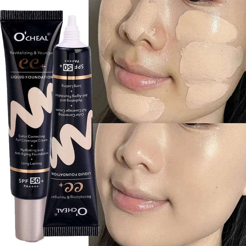 Vattentät Matte Liquid Face Foundation Långvarig oljekontroll - 24 Timmar Deals