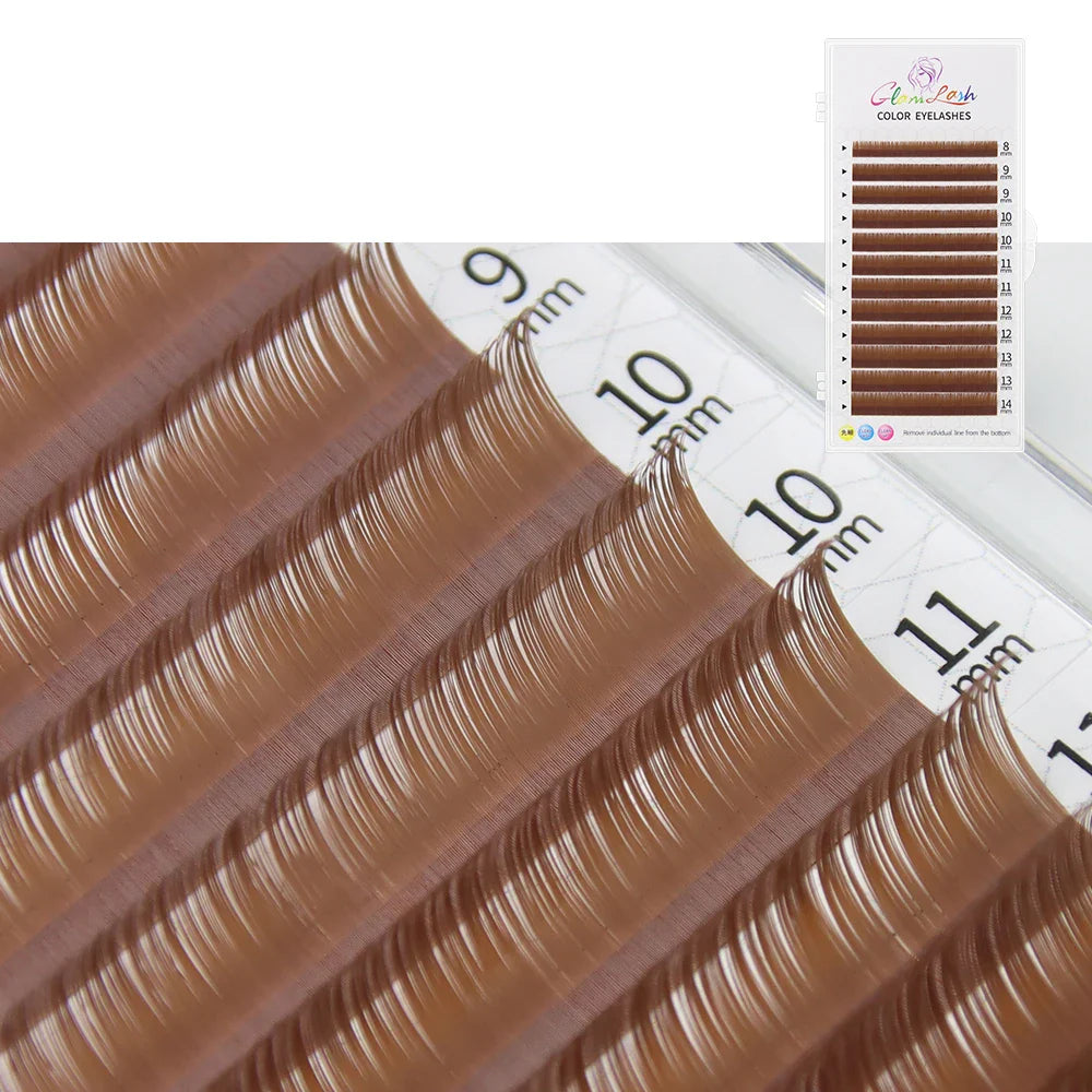 Färgade fransar Individuella naturliga falska färgglada ögonfransförlängning - 24 Timmar Deals