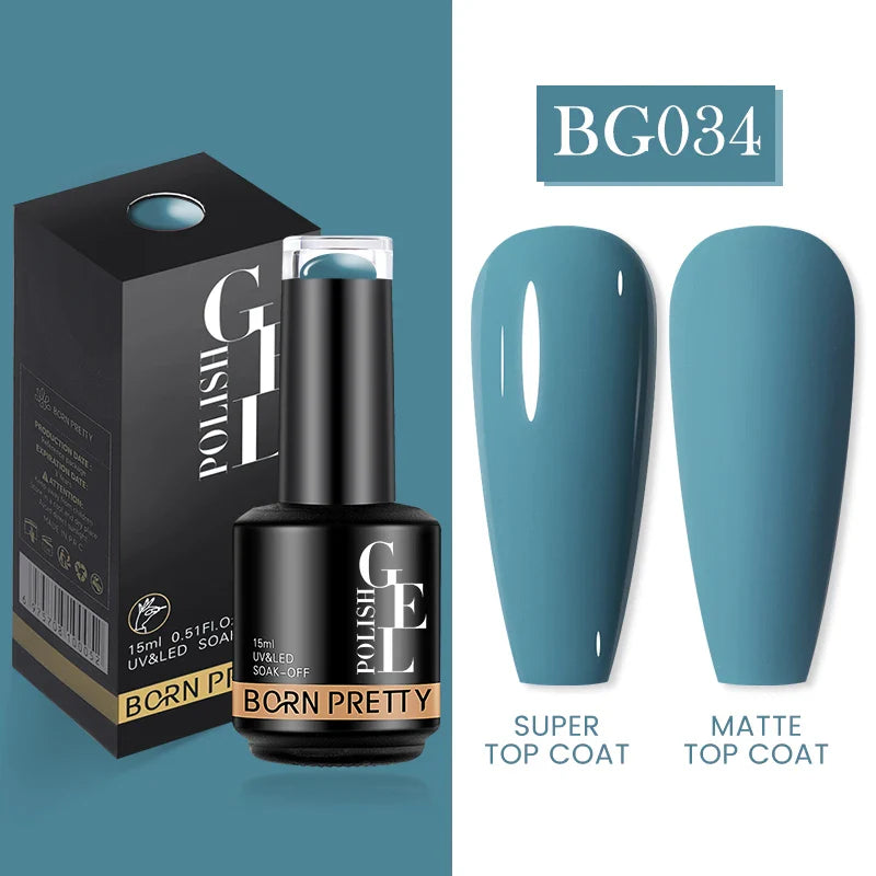 15ml Soak Off UV LED Gel Nail Polish Hybrid Varnish Nail Art Manicure 114 Colors Semi-Permanent Base Top Coat - 24 Timmar Deals