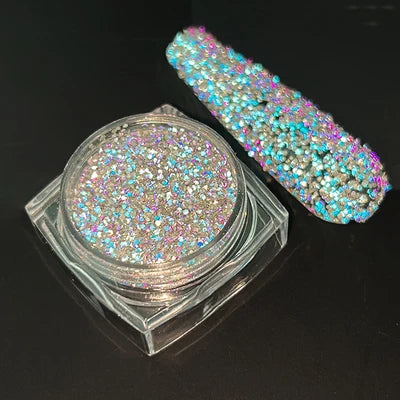 Holographic Nail Powder Net-2g Chrome Laser Mirror Glitter - 24 Timmar Deals