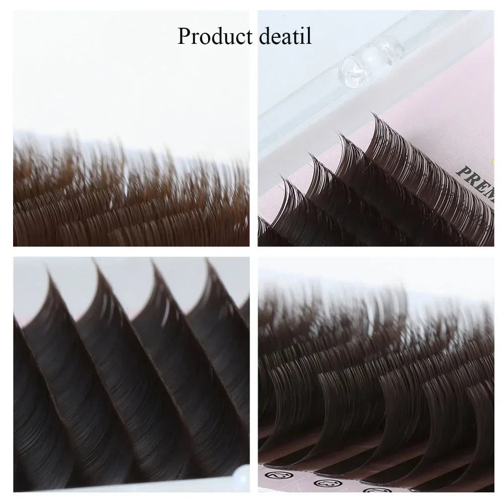7-15mm MIX Individual False Dark Brown Eyelashes Natural Eyelash Extension Colored Mink Lashes Extensions Lash 0.07/0.10 - 24 Timmar Deals
