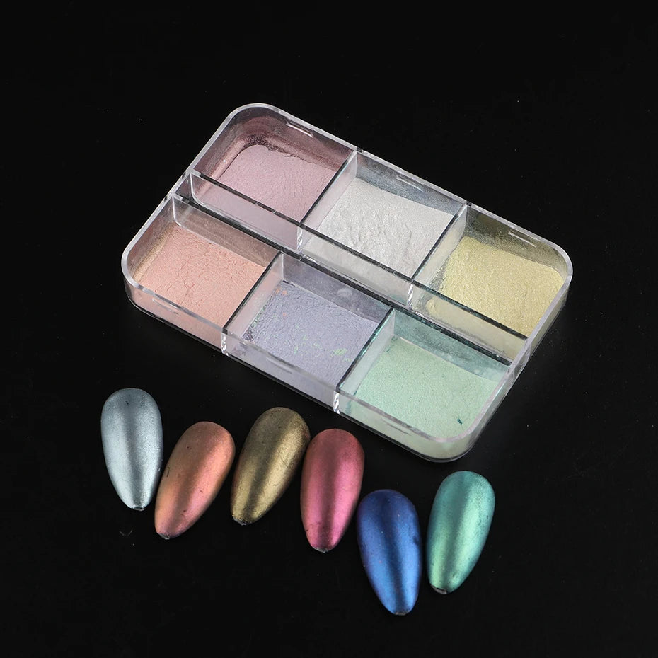 Moonlight Mirror Nails Powder Metallic Chrome Effect - 24 Timmar Deals