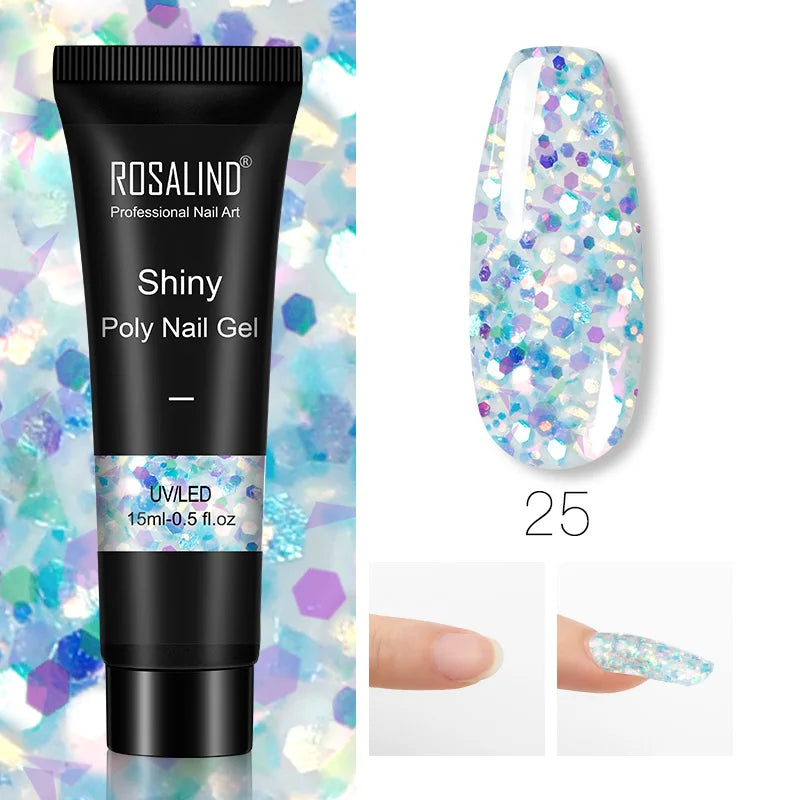 15 ml Poly Nagelgel härdad med UV/LED-lampa - 24 Timmar Deals