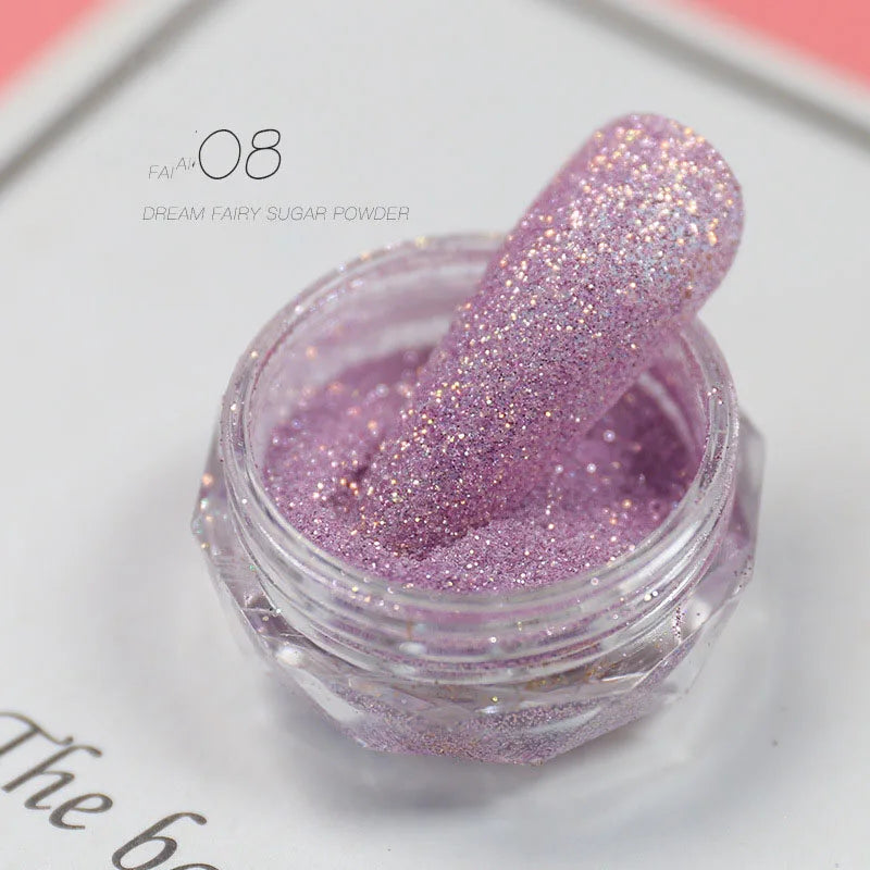 Holographic Nail Powder Net-2g Chrome Laser Mirror Glitter - 24 Timmar Deals