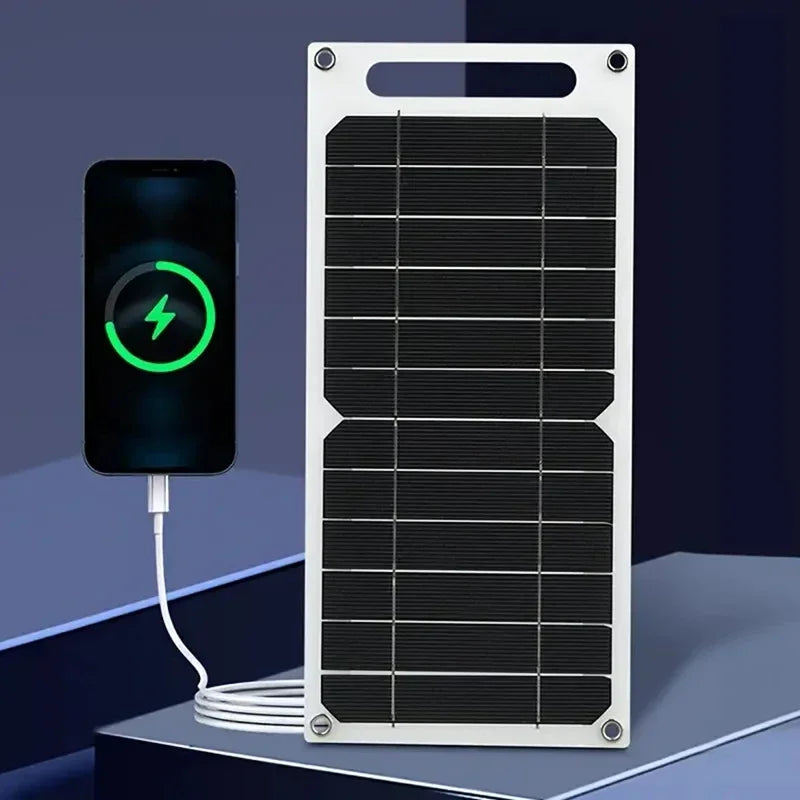 30W Solpanel Med USB Vattentät Utomhusvandring och Camping Bärbart Batteri Mobiltelefon Laddningsbank Laddningspanel 6,8V - 24 Timmar Deals