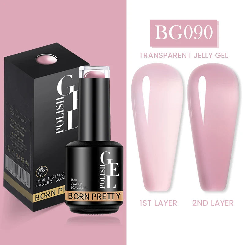 15ml Soak Off UV LED Gel Nail Polish Hybrid Varnish Nail Art Manicure 114 Colors Semi-Permanent Base Top Coat - 24 Timmar Deals