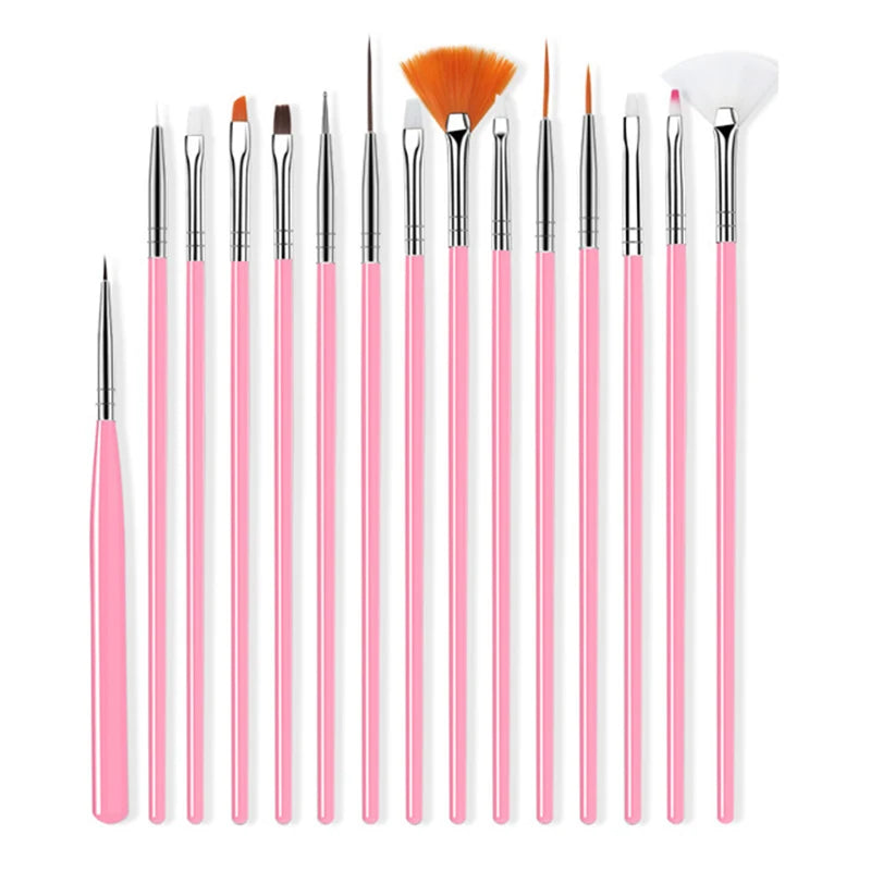 7/9/11/15/25MM Nail Liner Pensel Sett - 24 Timmar Deals