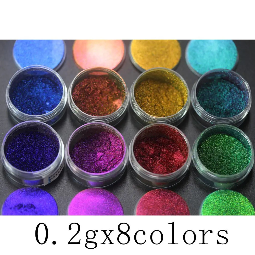 Magic Color Change Chrome Powders Super Chameleon Pigment Cosmetic For Eyeshadow Läppar Nail Art - 24 Timmar Deals
