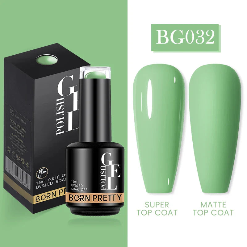 15ml Soak Off UV LED Gel Nail Polish Hybrid Varnish Nail Art Manicure 114 Colors Semi-Permanent Base Top Coat - 24 Timmar Deals