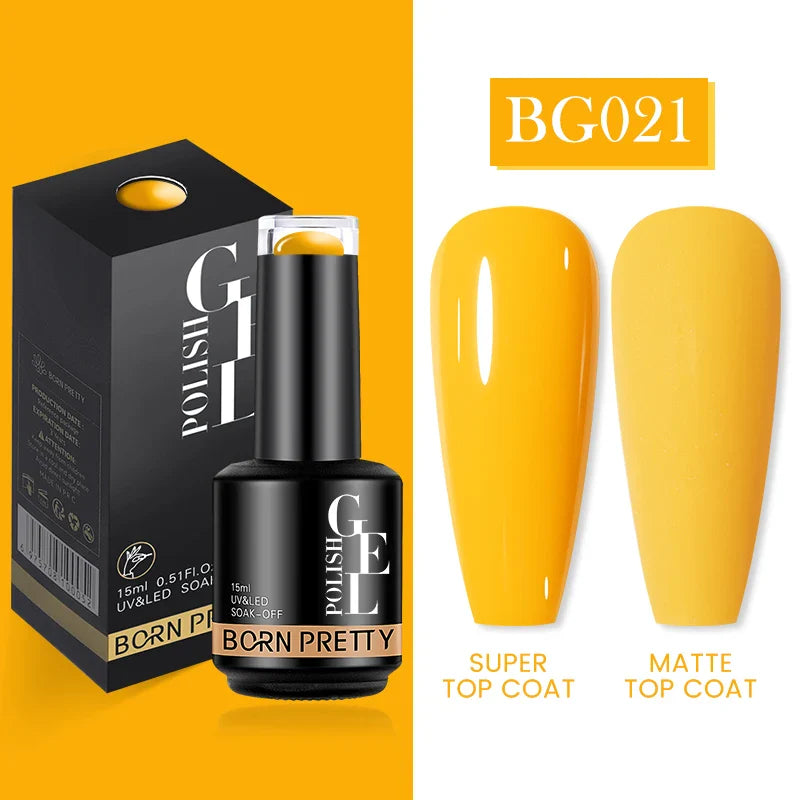 15ml Soak Off UV LED Gel Nail Polish Hybrid Varnish Nail Art Manicure 114 Colors Semi-Permanent Base Top Coat - 24 Timmar Deals