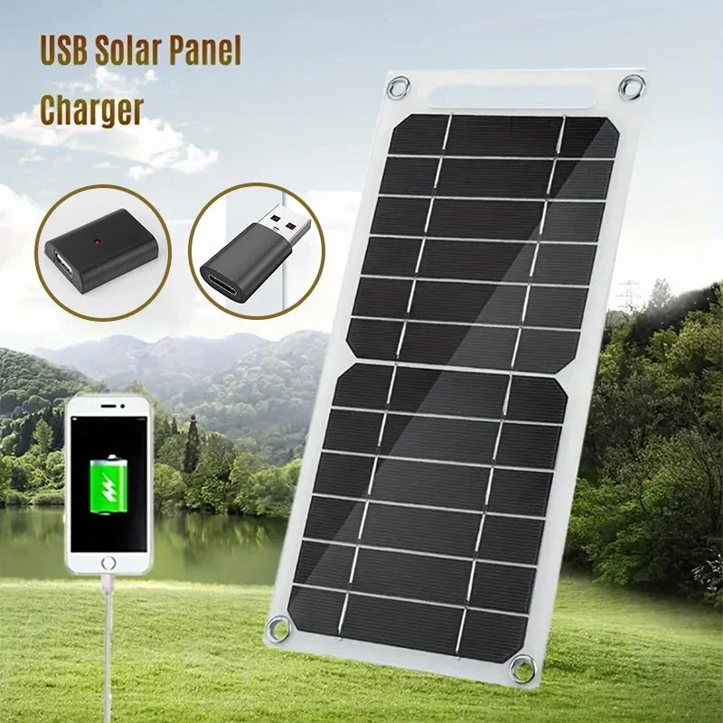 30W Solpanel Med USB Vattentät Utomhusvandring och Camping Bärbart Batteri Mobiltelefon Laddningsbank Laddningspanel 6,8V - 24 Timmar Deals