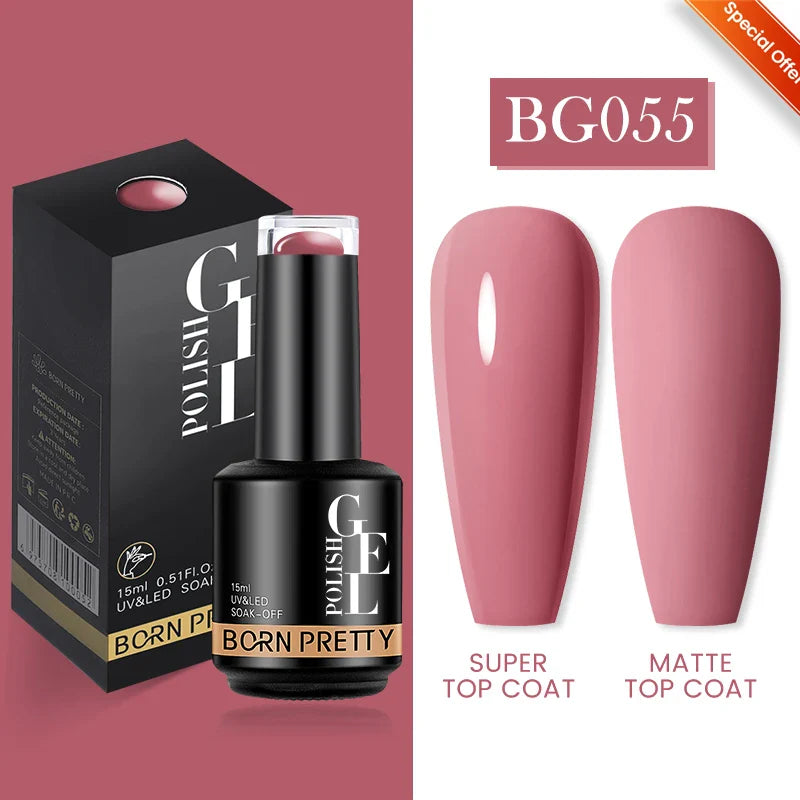 15ml Soak Off UV LED Gel Nail Polish Hybrid Varnish Nail Art Manicure 114 Colors Semi-Permanent Base Top Coat - 24 Timmar Deals