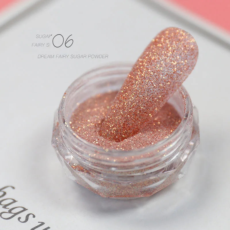 Holographic Nail Powder Net-2g Chrome Laser Mirror Glitter - 24 Timmar Deals