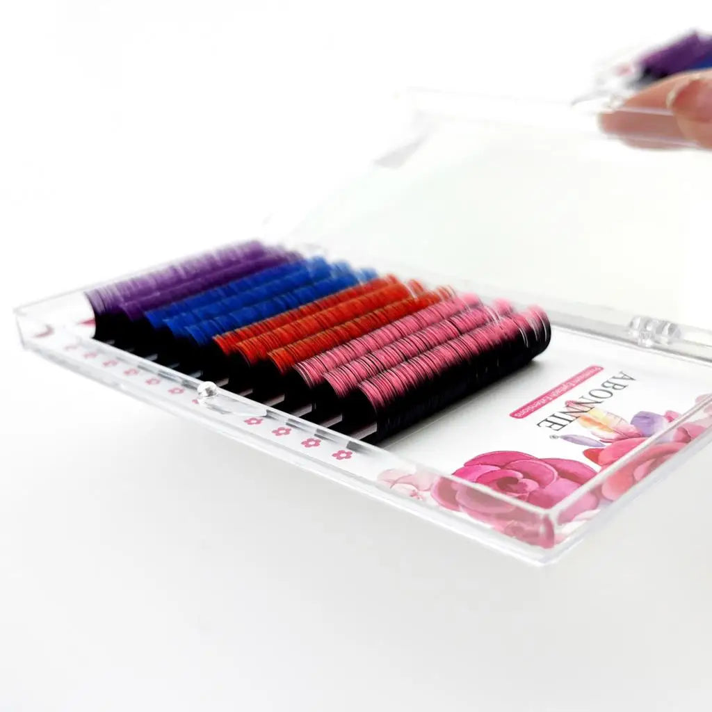 Omber Colored Easy Fanning Volume Lashes Soft Mink Fast Blooming Auto Fans Eyelash Extensions For Beauty - 24 Timmar Deals