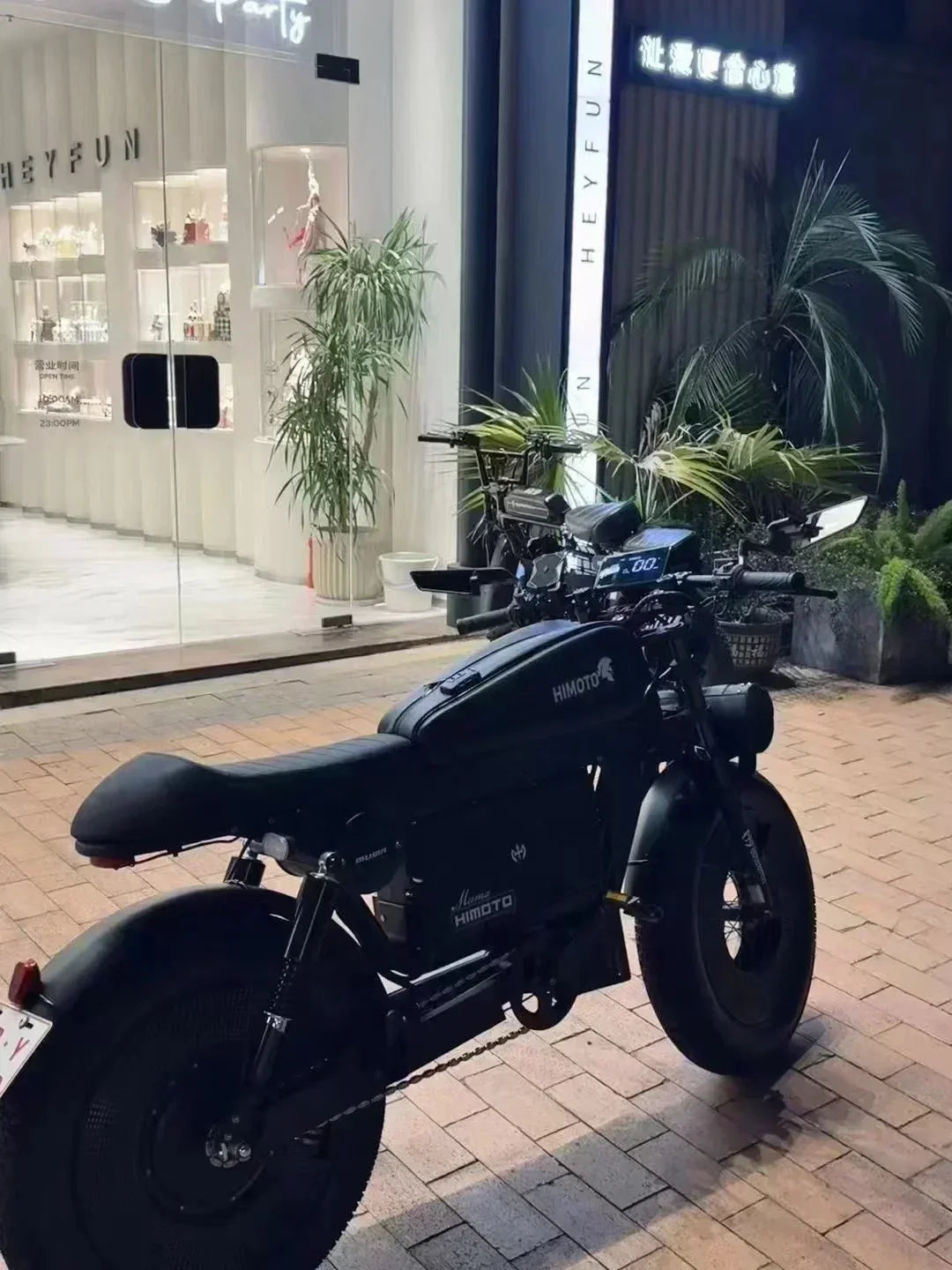 ZPW black HIMOTO dult Electric Bicycle 1500W High Power Motor48v60ahBatteroil dampery Electric Bike Urban LeisureThickTire ebike - 24 Timmar Deals