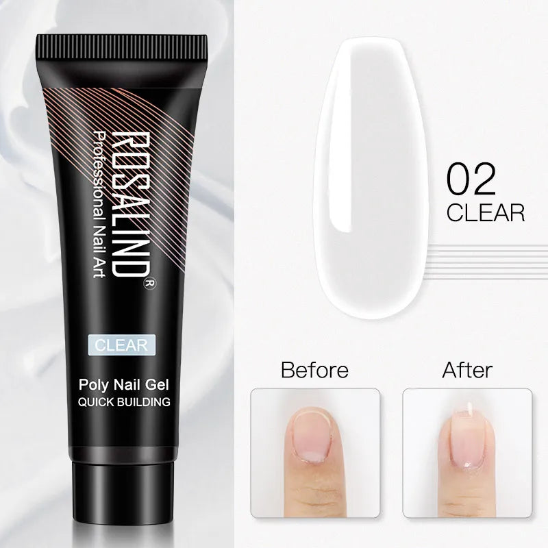 15 ml Poly Nagelgel härdad med UV/LED-lampa - 24 Timmar Deals