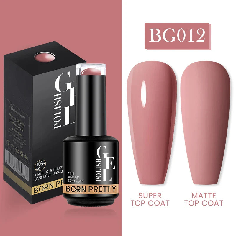 15ml Soak Off UV LED Gel Nail Polish Hybrid Varnish Nail Art Manicure 114 Colors Semi-Permanent Base Top Coat - 24 Timmar Deals