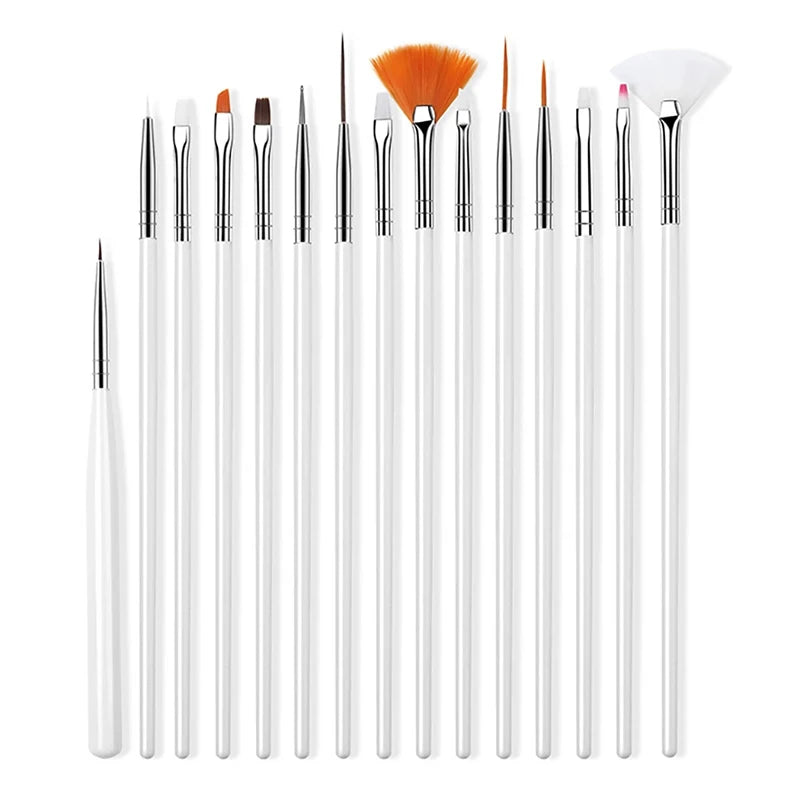 7/9/11/15/25MM Nail Liner Pensel Sett - 24 Timmar Deals