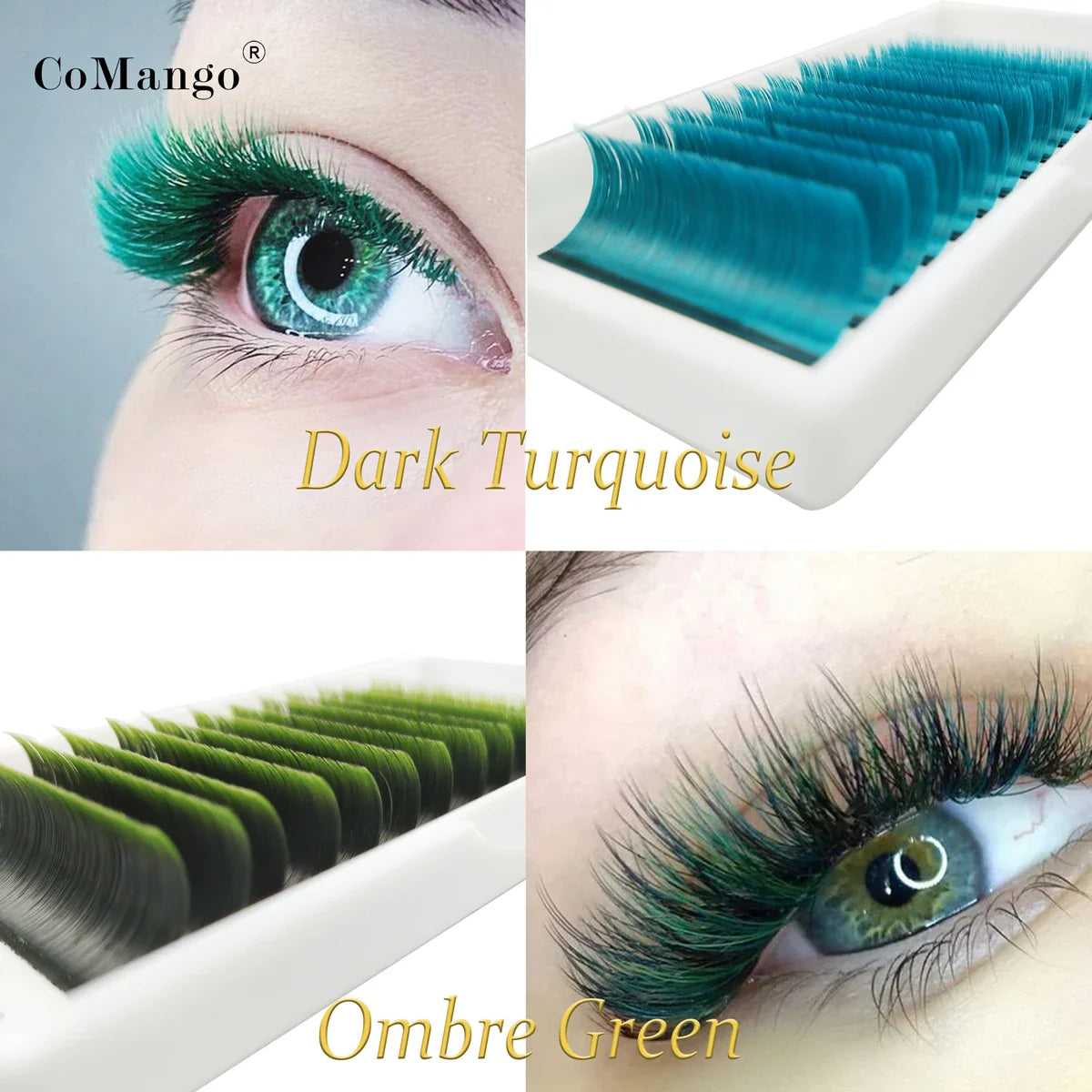 Colored EyeLash Extensions 1s Auto Flowering Easy Fanning Lash Extension Ombred Lashes Rapid Blooming Fan Lashes Makeup - 24 Timmar Deals