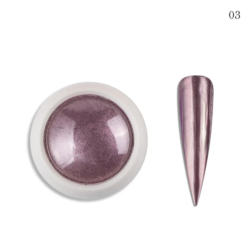 Holographic Nail Powder Net-2g Chrome Laser Mirror Glitter - 24 Timmar Deals