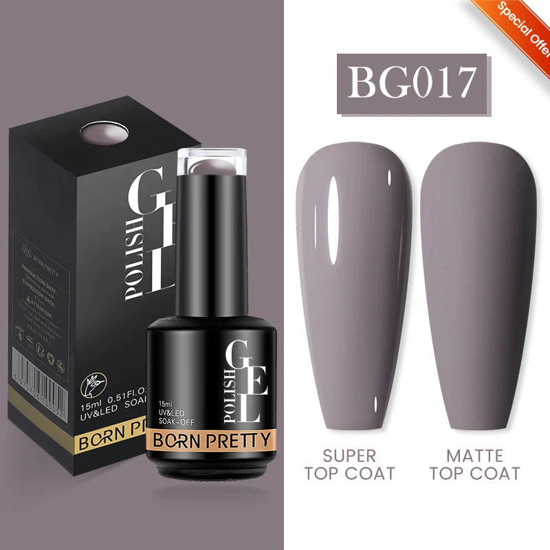 15ml Soak Off UV LED Gel Nail Polish Hybrid Varnish Nail Art Manicure 114 Colors Semi-Permanent Base Top Coat - 24 Timmar Deals