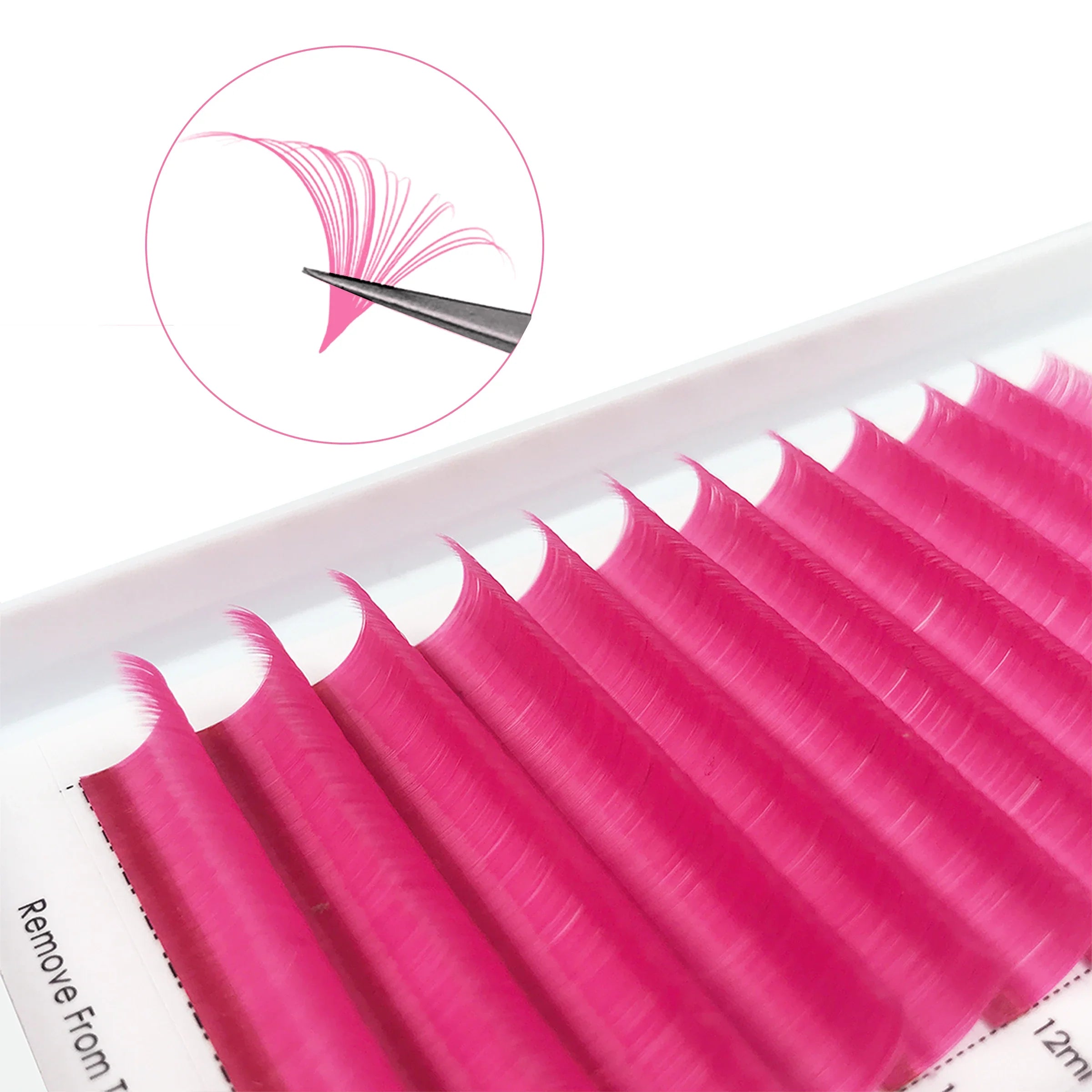 Colorful  Lashes Purple Blue Brown Green Red  Pink Yellow Easy Fan Eyelash Extensions Colored Faux Mink Lashes Makeup - 24 Timmar Deals