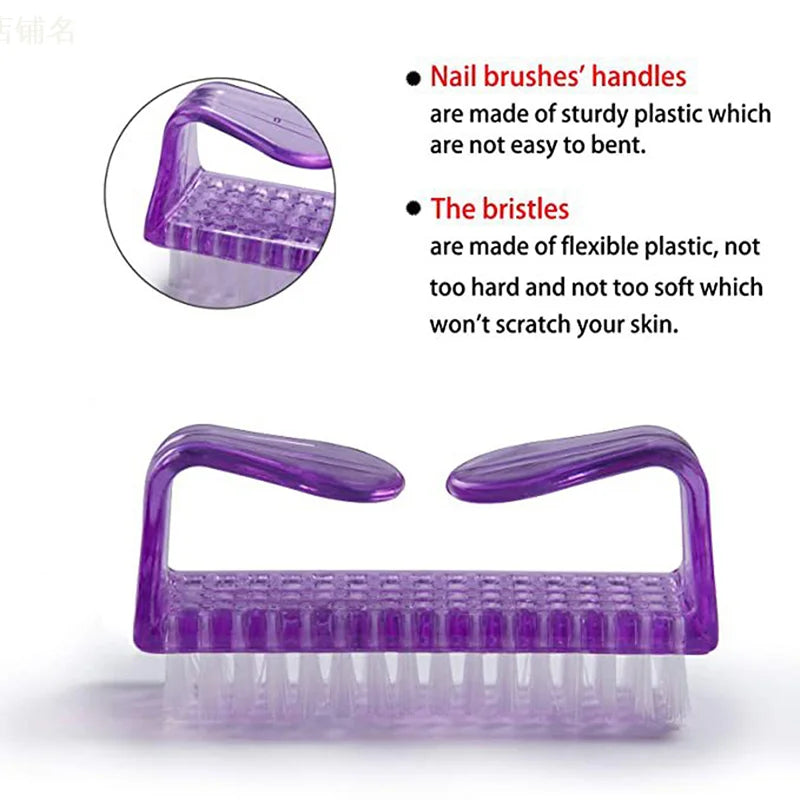 Clean Brush Tool Fil Nail Art Borstar Skötsel Manikyr Pedikyr Mjuk Ta bort damm Småvinkelrengöring - 24 Timmar Deals