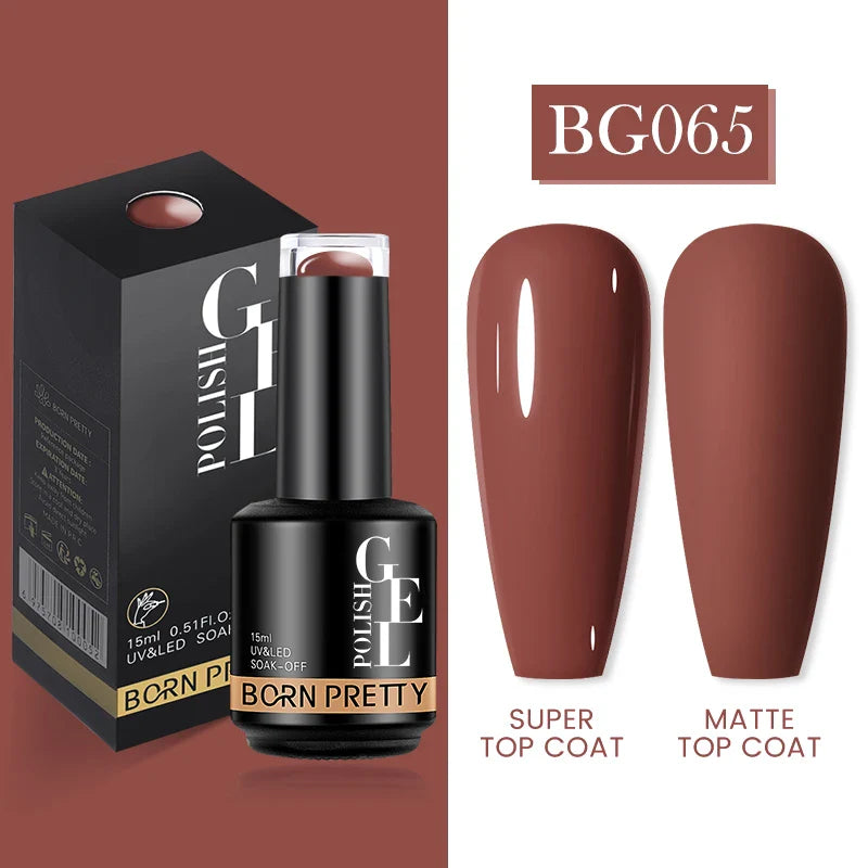 15ml Soak Off UV LED Gel Nail Polish Hybrid Varnish Nail Art Manicure 114 Colors Semi-Permanent Base Top Coat - 24 Timmar Deals