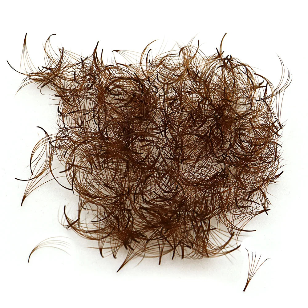 Brown Eyelash Colored Premade Loose Fans 5D D Curl Thin Pointy Base Lash Extensions 8-15mm Mixed Russian Volume Lashes Eyelashes - 24 Timmar Deals