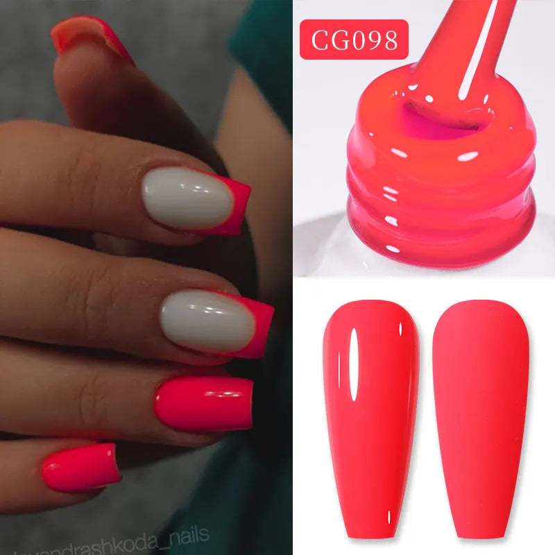 BORN PRETTY Neon Color Gel Nail Polish 10ml Fluorescent Nail Gel Orange Yellow Green Purple Varnis Semi Permanent Trendy Summer - 24 Timmar Deals