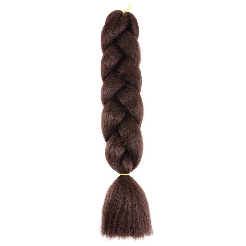Syntetisk 1st 24 tum 100g Flätning Hårbox Flätor Färgglad Twist Flätning Hårförlängningar Syntetisk Virkad Flätning - 24 Timmar Deals