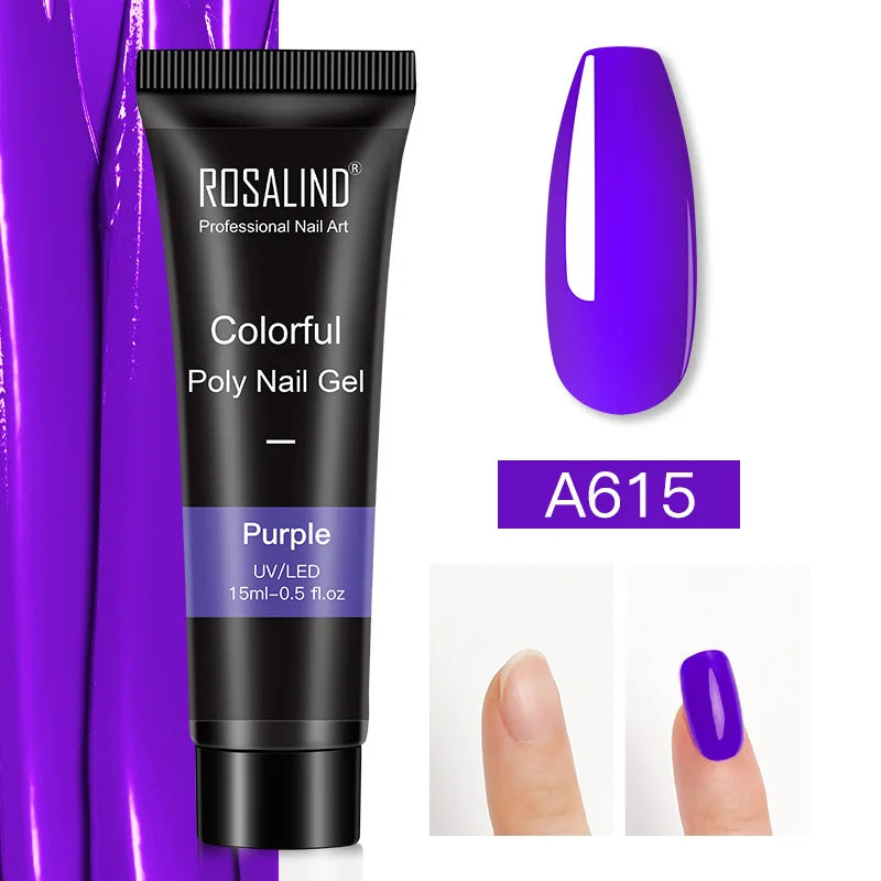 Poly Nagelgel Akrylförlängning Kristall Nagelkonst Hybridlack Sliplösning Poly Nagellack Semipermanent 15/30ml - 24 Timmar Deals