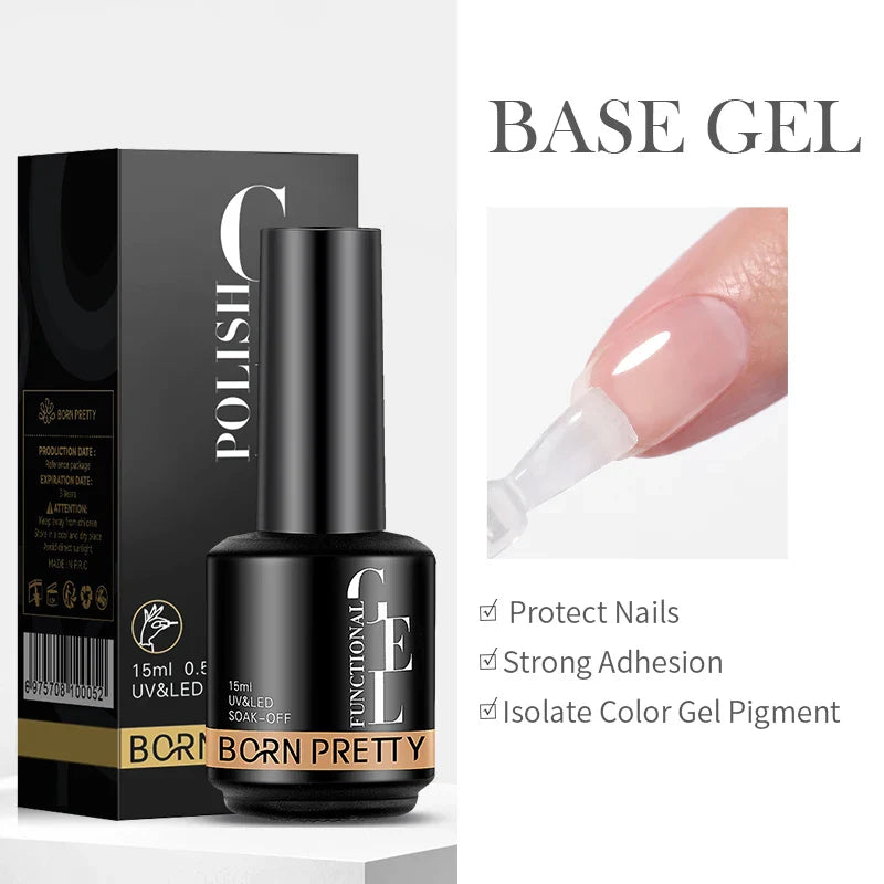 15ml Soak Off UV LED Gel Nail Polish Hybrid Varnish Nail Art Manicure 114 Colors Semi-Permanent Base Top Coat - 24 Timmar Deals