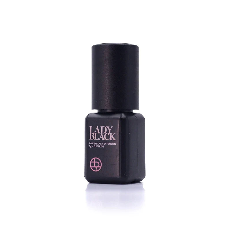 5 ml Lady Black kraftfullt franslim för ögonfransförlängning Låg irritation 3-4 sekunder snabbtorkande svart lock - 24 Timmar Deals