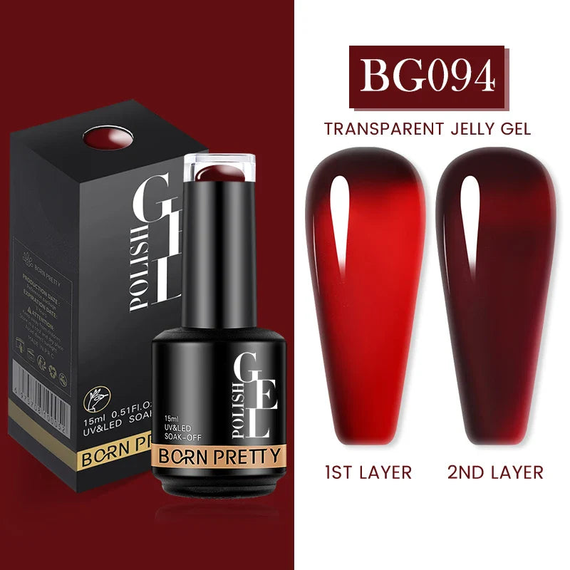 15ml Soak Off UV LED Gel Nail Polish Hybrid Varnish Nail Art Manicure 114 Colors Semi-Permanent Base Top Coat - 24 Timmar Deals