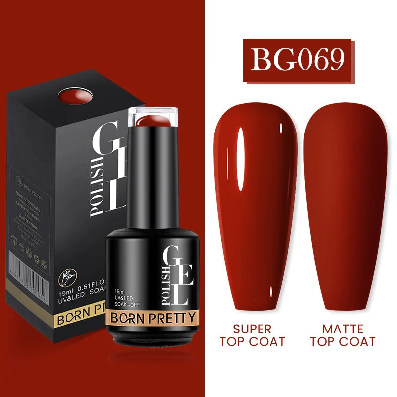 15ml Soak Off UV LED Gel Nail Polish Hybrid Varnish Nail Art Manicure 114 Colors Semi-Permanent Base Top Coat - 24 Timmar Deals