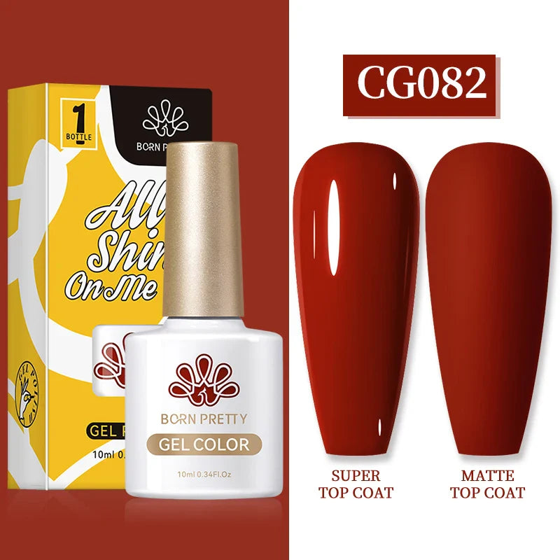BORN PRETTY 1PC Black White Red Color Collection Nail Gel Polish 10ml Varnis Semi-permanent Soak Off UV LED Gel for Manicure - 24 Timmar Deals