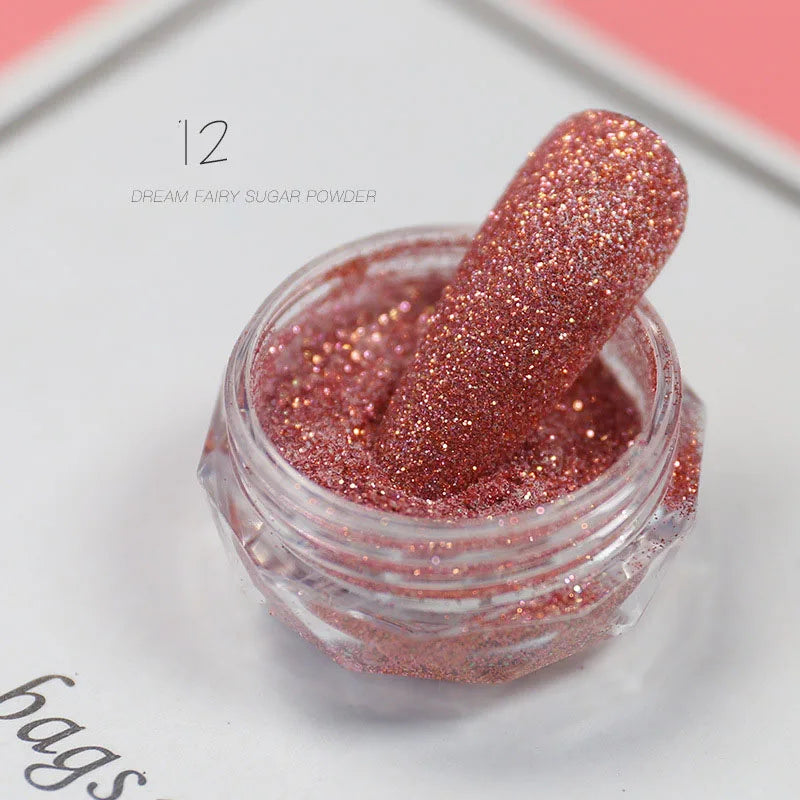 Holographic Nail Powder Net-2g Chrome Laser Mirror Glitter - 24 Timmar Deals
