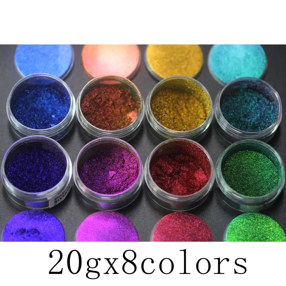 Magic Color Change Chrome Powders Super Chameleon Pigment Cosmetic For Eyeshadow Läppar Nail Art - 24 Timmar Deals