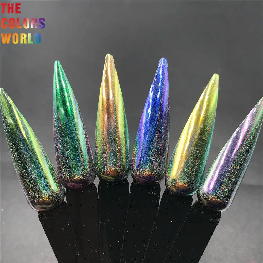 TCT-752 Holographic Mirror Chameleons Resin Pigment Glitter - 24 Timmar Deals